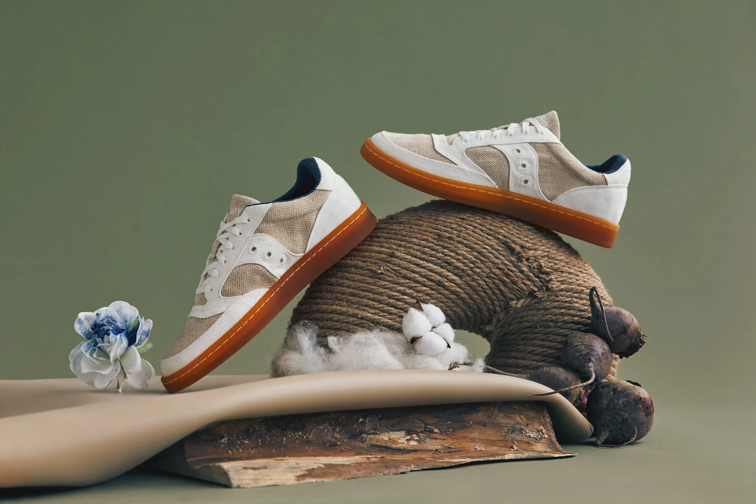 Saucony Jazz Court RFG (Natural /Gum) 5 Saucony Jazz Court RFG (Natural /Gum) - Image 3