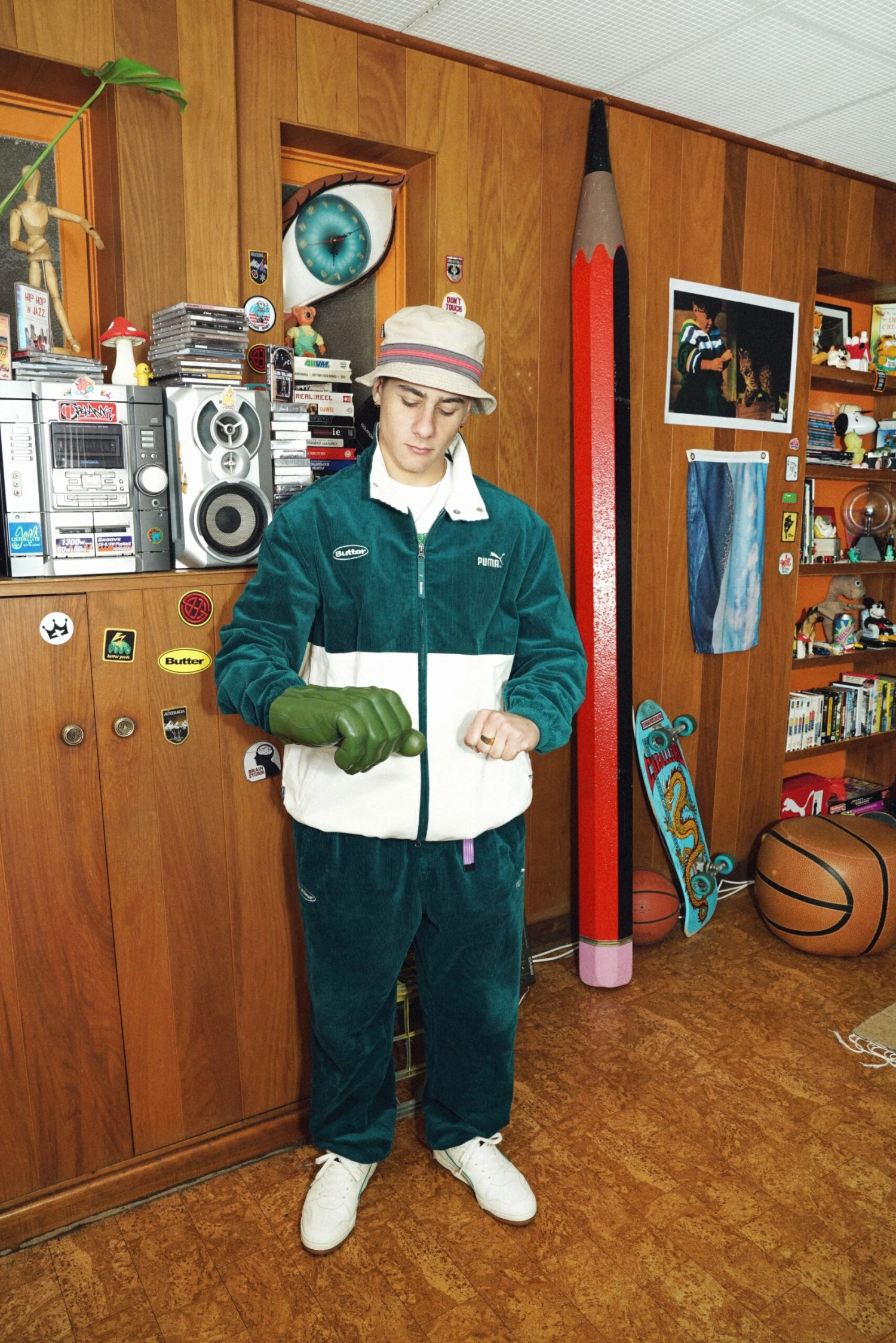 Puma X Butter Goods Track Top (Deep Teal) 4 Puma X Butter Goods Track Top (Deep Teal) - Image 2