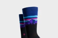 Arkansocks - Pinnacle View (Black/Violet) -Sportswear Discounts Arkansocks PinnacleView Black Violet 2