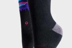 Arkansocks - Pinnacle View (Black/Violet) -Sportswear Discounts Arkansocks PinnacleView Black Violet 4