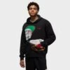 Jordan Flight Artist Series Fleece Hoodie (Black/University Red) -Sportswear Discounts JordanFlightArtistSeriesFleeceHoodie Black UniversityRed DV1593 0102