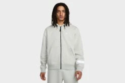 Nike ACG Therma-FIT “Airora” Full-Zip Fleece Hoodie (Grey Heather/Black/Light Smoke Grey)
