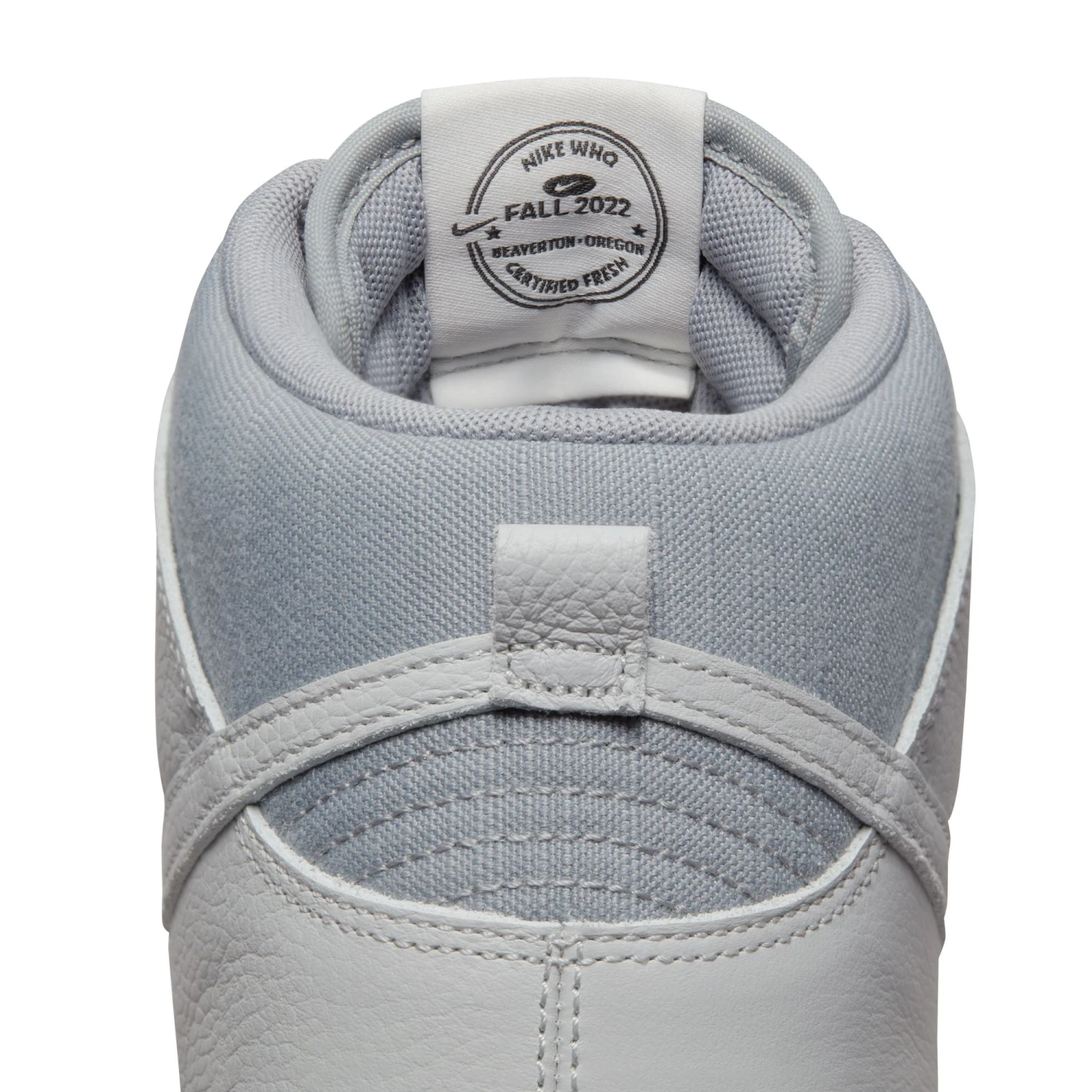 Nike Dunk Hi Retro PRM (LT Smoke Grey/Grey Fog-Sail) 13 Nike Dunk Hi Retro PRM (LT Smoke Grey/Grey Fog-Sail) - Image 11
