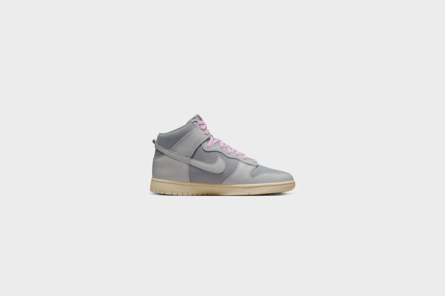 Nike Dunk Hi Retro PRM (LT Smoke Grey/Grey Fog-Sail) 5 Nike Dunk Hi Retro PRM (LT Smoke Grey/Grey Fog-Sail) - Image 3