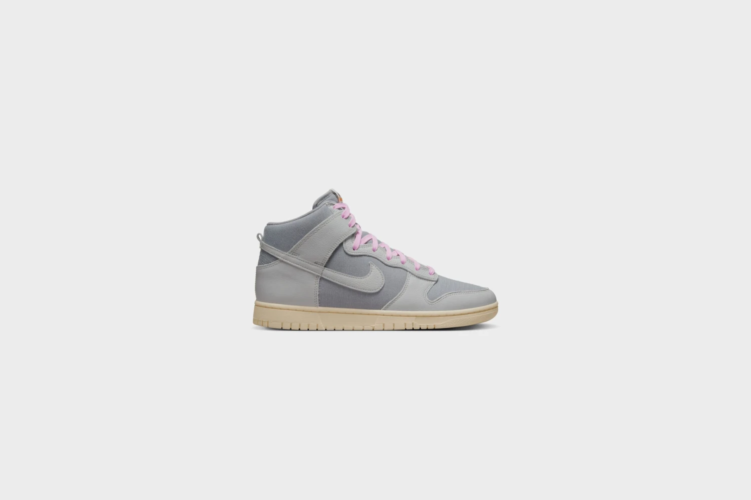 Nike Dunk Hi Retro PRM (LT Smoke Grey/Grey Fog-Sail) 6 Nike Dunk Hi Retro PRM (LT Smoke Grey/Grey Fog-Sail) - Image 4