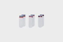 Nike Everyday Essential Ankle Socks (3 Pairs) (Black/Black/Game Royal/University Red)