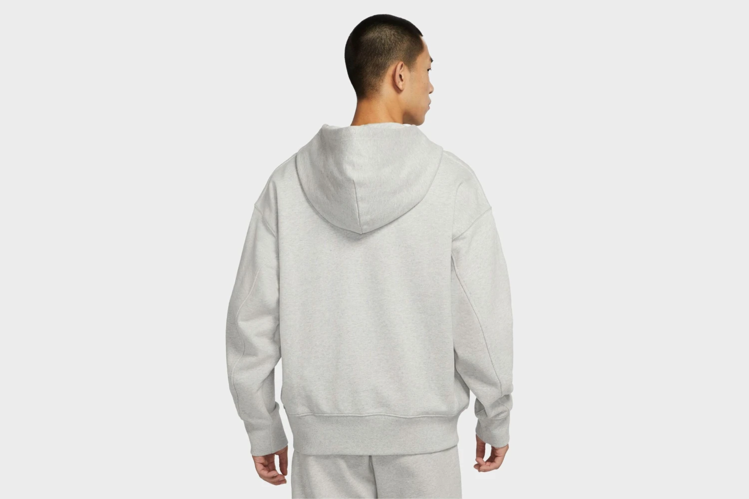 Nike French Terry 1/2 Zip Pullover Hoodie (Grey/Heather) 4 Nike French Terry 1/2 Zip Pullover Hoodie (Grey/Heather) - Image 2