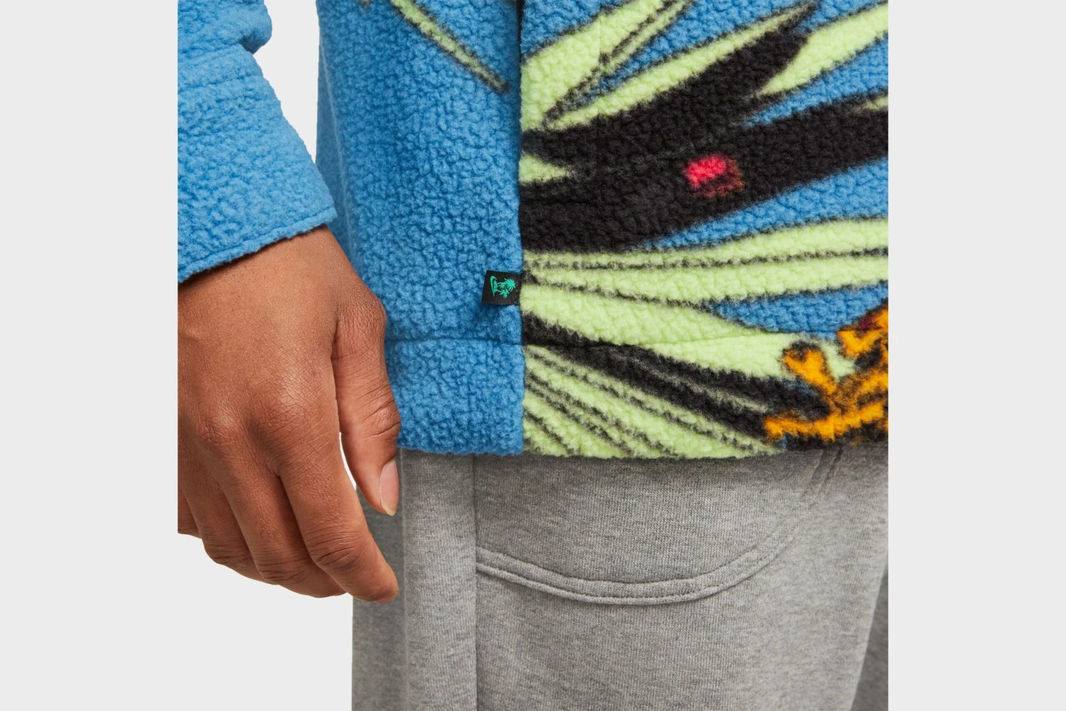 Nike LeBron Sherpa Button-Up Jacket (Dutch Blue) 7 Nike LeBron Sherpa Button-Up Jacket (Dutch Blue) - Image 5