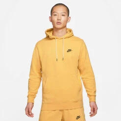 Nike Sportswear Pullover Hoodie (Yellow) -Sportswear Discounts NikeSportswearPulloverHoodie Yellow DA0680 761 2