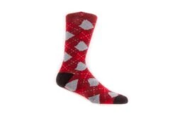 Arkansocks - Argyle State Of Mind (Team Red/Ash Grey)
