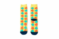 Arkansocks - ARgyle State Of Mind (Banana/Arctic-Denim) -Sportswear Discounts Product Shots Argyle State Of Mind ARK07010 FLAT 02