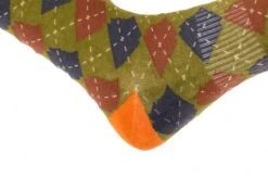 Arkansocks - Argyle State Of Mind (Deep Mandarin/Olive) -Sportswear Discounts Product Shots Argyle State Of Mind ARK07017 6