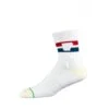 Arkansocks - Tailgater Mid (White/Navy-Red) 1 Arkansocks - Tailgater Mid (White/Navy-Red) -Sportswear Discounts Product Shots The Tailgater Mid ARK12002 Landscape