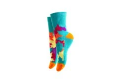 Arkansocks - Outbloom Mid (Rio Teal/Citrus-Violet)