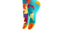 Arkansocks - Outbloom Mid (Rio Teal/Citrus-Violet) 14 Arkansocks - Outbloom Mid (Rio Teal/Citrus-Violet) -Sportswear Discounts Product Shots 28006