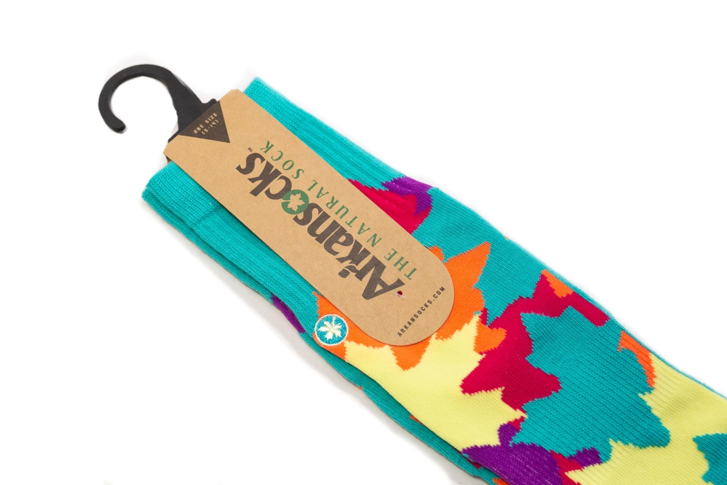 Arkansocks - Outbloom Mid (Rio Teal/Citrus-Violet) 10 Arkansocks - Outbloom Mid (Rio Teal/Citrus-Violet) - Image 8