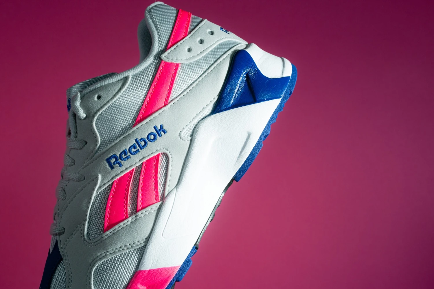 Reebok AZTREK (Grey/Acid Pink/Royalty/White) 4 Reebok AZTREK (Grey/Acid Pink/Royalty/White) - Image 2