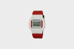 G-Shock X Budweiser DW5600 (White/Red) -Sportswear Discounts g shockxbudweiserdw5600 whitered